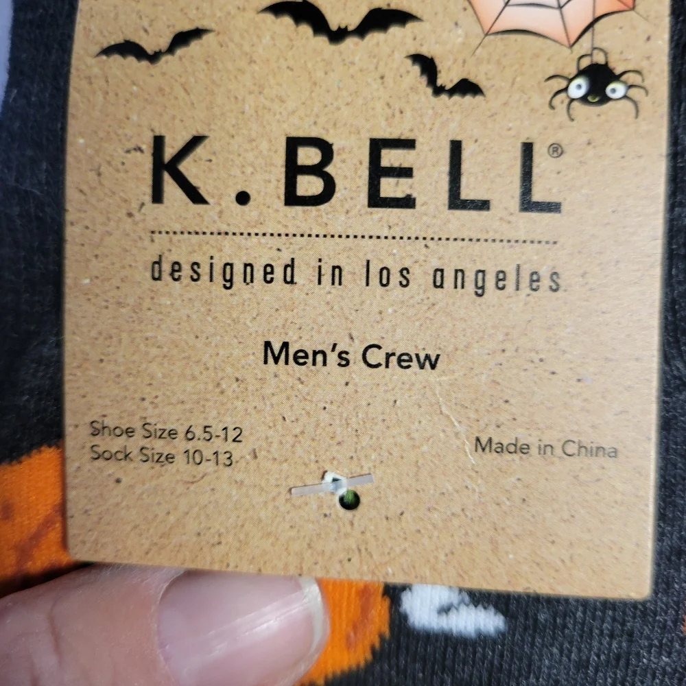 4 Pair NEW Mens Crew Socks Halloween Size‎ 10-13